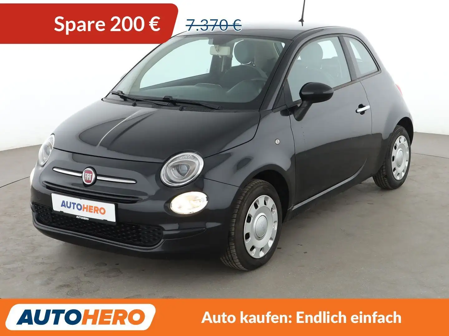 Fiat 500 1.2 Pop Star*KLIMA*GARANTIE* Schwarz - 1