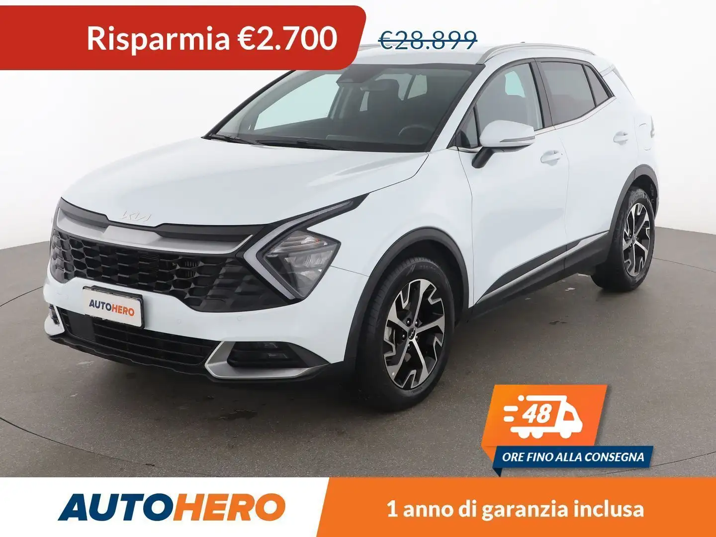 Kia Sportage 1.6 Hybrid Style FHEV Bianco - 1