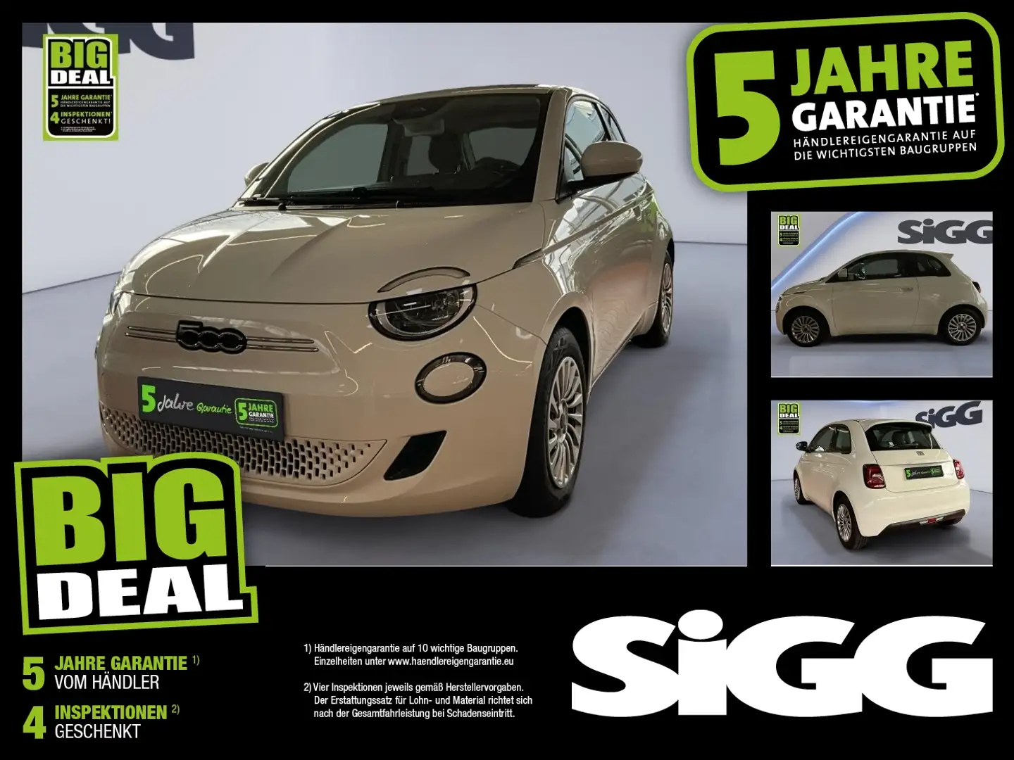 Fiat 500e 500 e Base KlimaA* Navi* Touchscreen* Bluetooth Weiß - 1