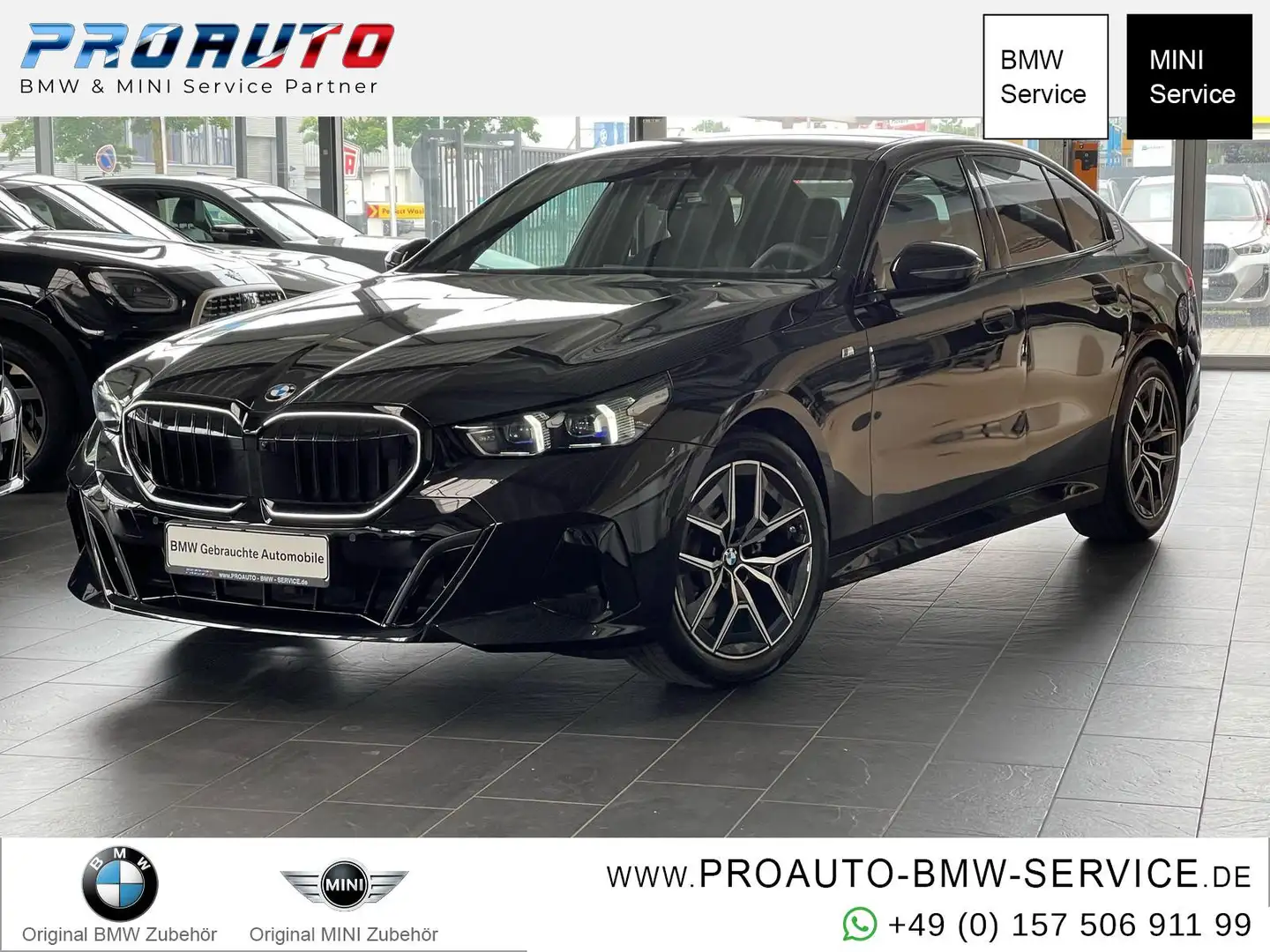 BMW 520 d M Sport A-LED/LiveCoPro/HUD/360°/Iconic Schwarz - 1