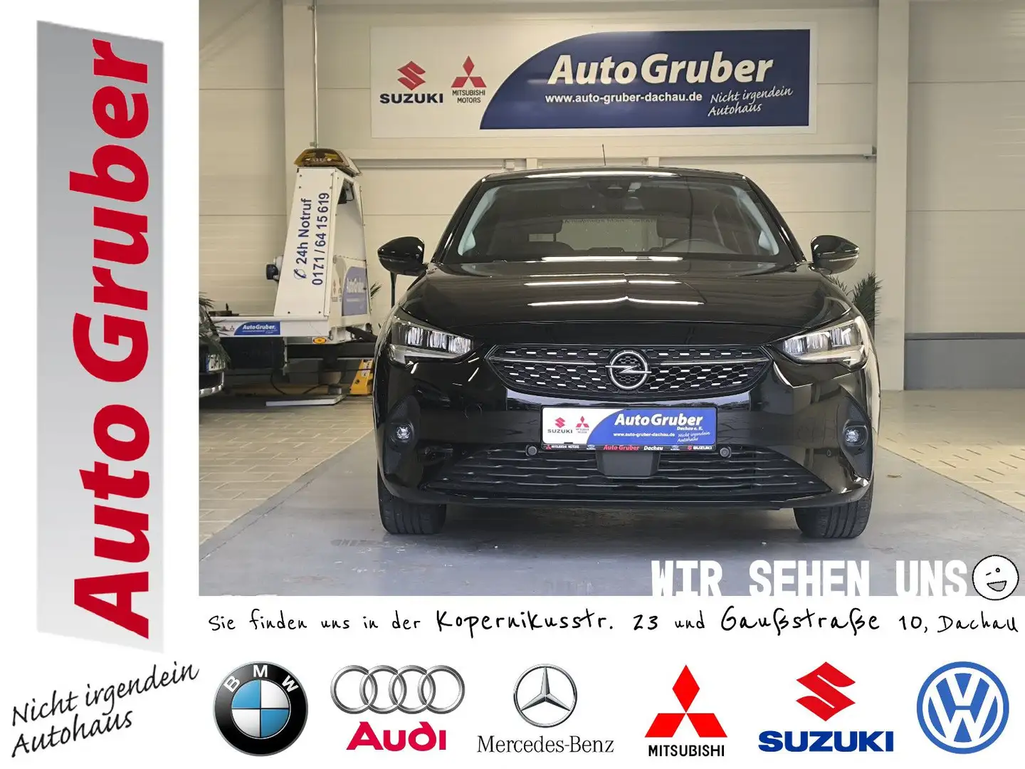Opel Corsa F Elegance LED*Lenk.Heiz*PDC*Sthz*BT*Klima Schwarz - 1