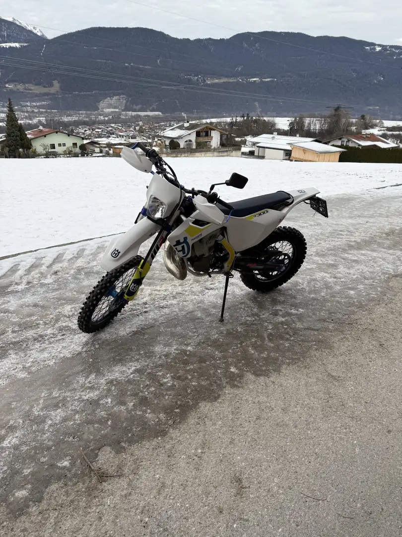 Husqvarna TE 300 Elektrostarter und kicker Weiß - 2