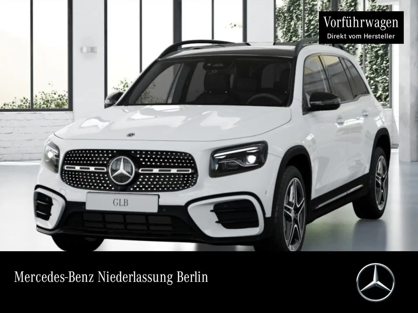 Mercedes-Benz GLB 200 AMG+NIGHT+PANO+360°+AHK+MULTIBEAM+19"+7G Weiß - 1