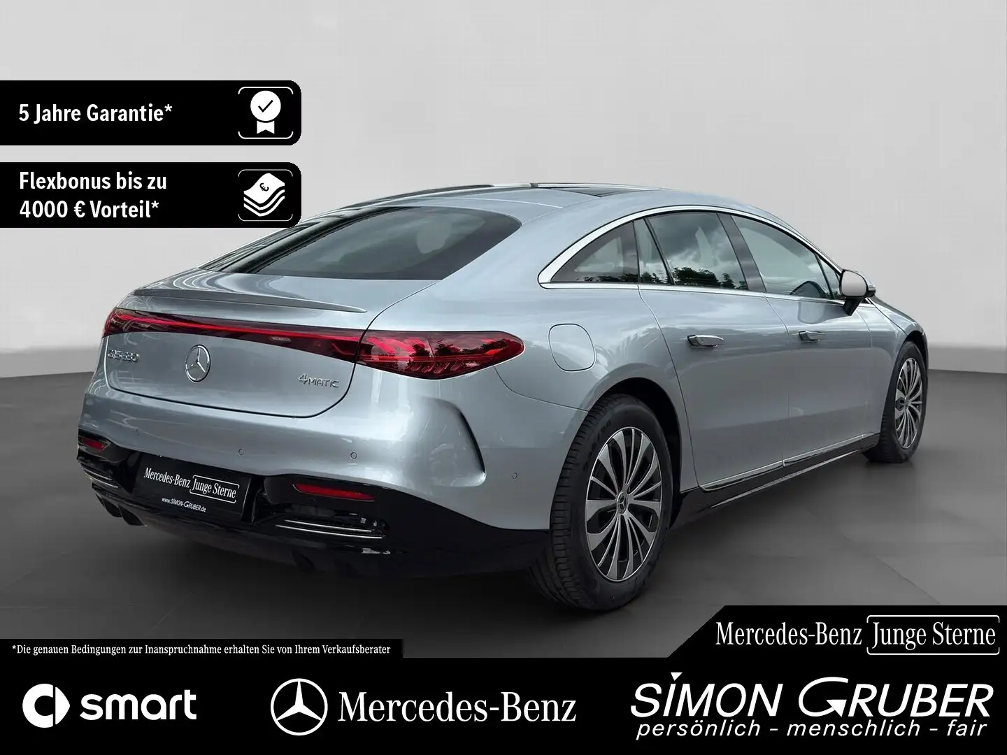 Mercedes-Benz EQS 580 4M AMG Hyper Pano Burm HUD Airm Mod 2025 Plateado - 2