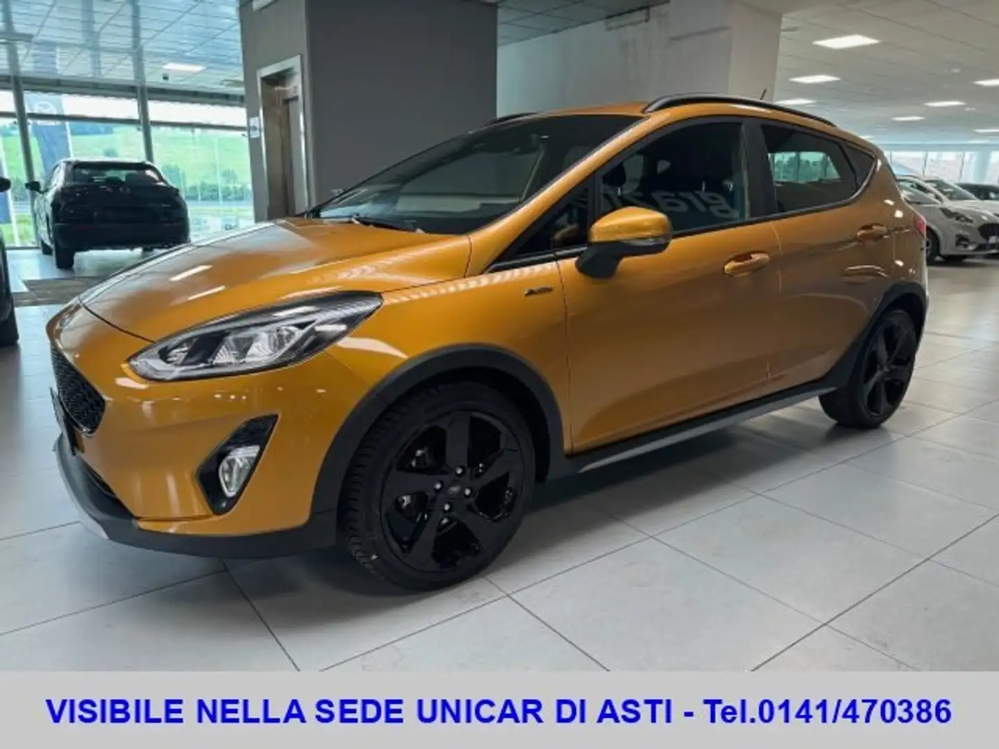 Ford Fiesta 1.0 Active 125 CV M. Hybrid Giallo - 1