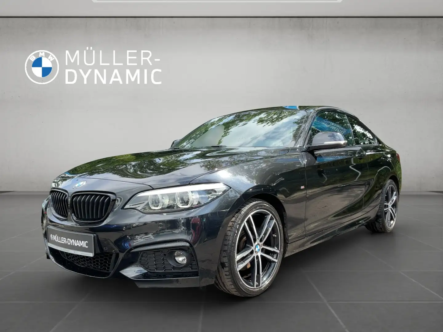 BMW 220 i COUPÈ M SPORT HIFI NAVI PROF SHZ DAB Negro - 1