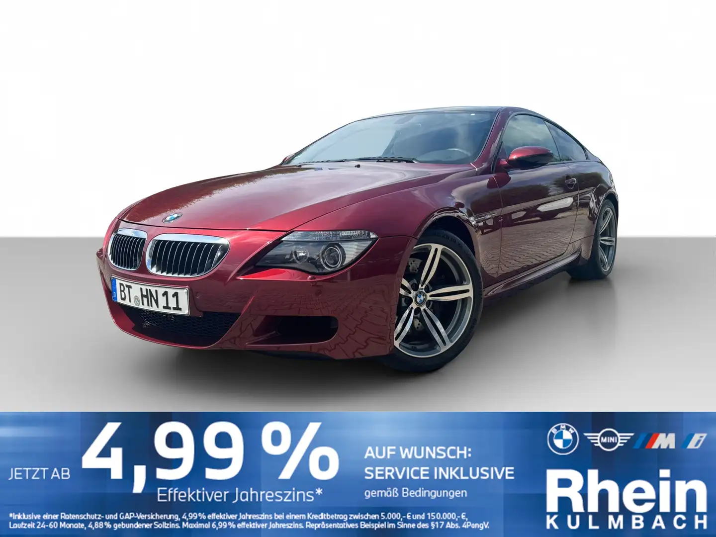 BMW M6 Coupé Navi Prof. AdapXenon HUD Alarm Hifi Rot - 1