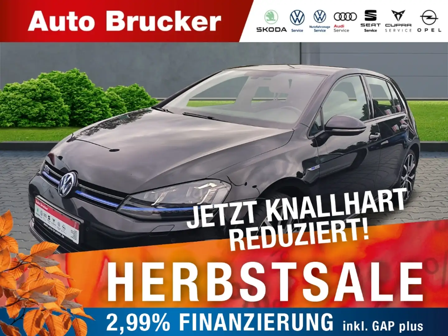 Volkswagen Golf VII GTE 1.4 TSI Plug-In Hybrid+Navi+Sitzheizung Negro - 1