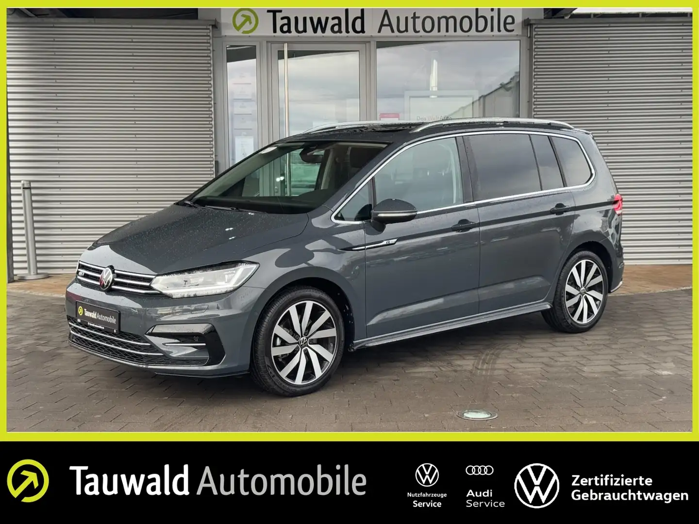 Volkswagen Touran 1.5 TSI DSG R-Line 7-S/PANO/IQ/RFK Grau - 1