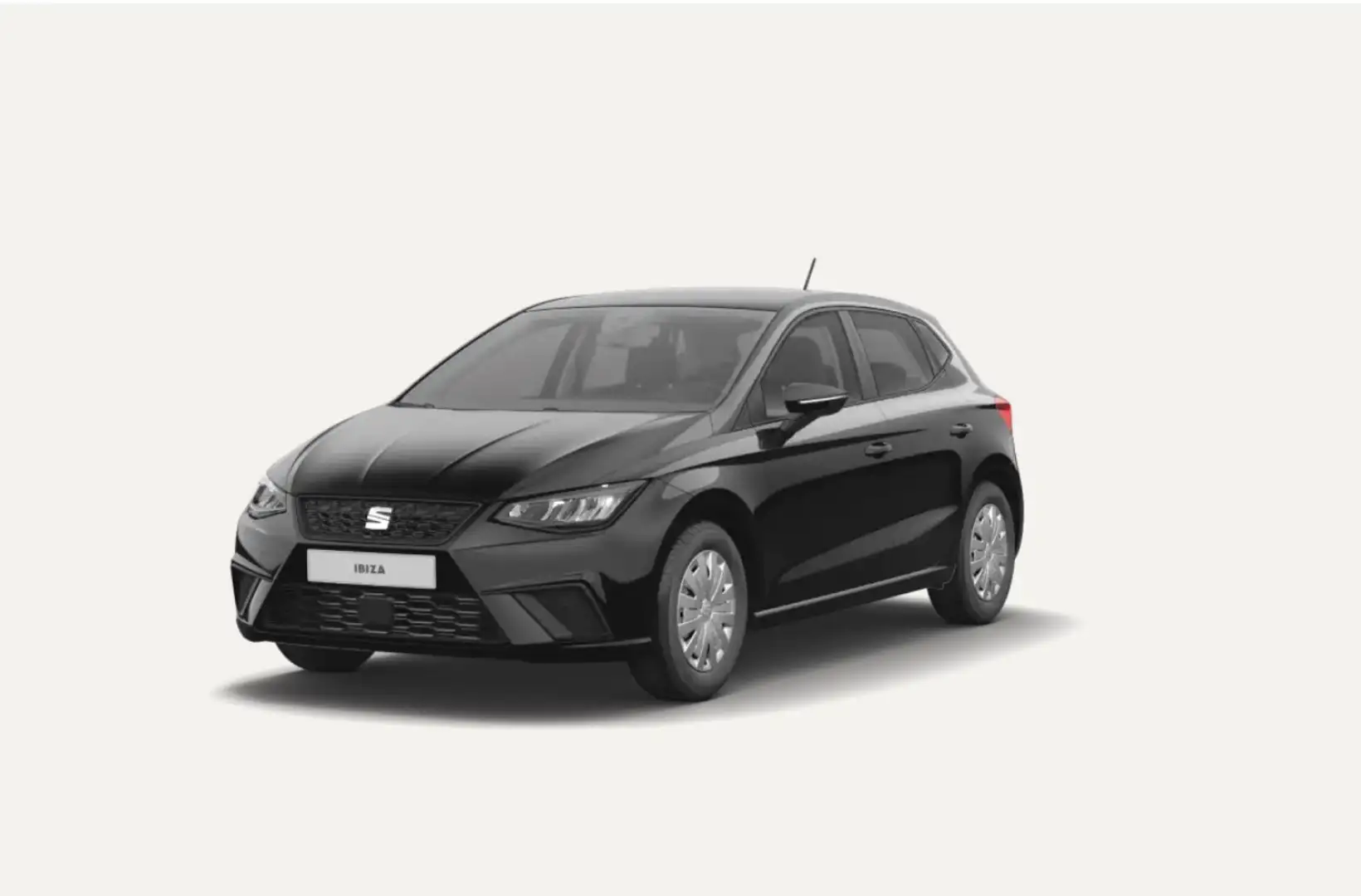 SEAT Ibiza 1.0 MPI 80pk Reference private lease 383,- Zwart - 1