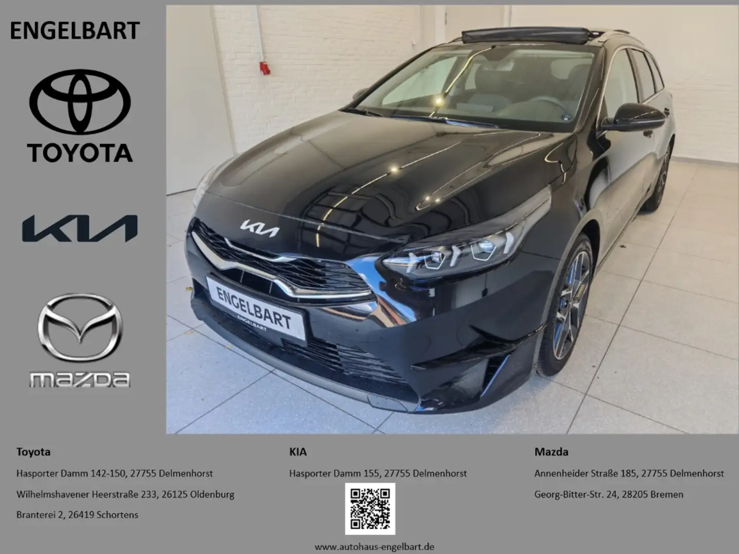 Kia Ceed SW / cee'd SW Platinum DCT 1.5L Glasdach Leder Navi Schwarz - 1