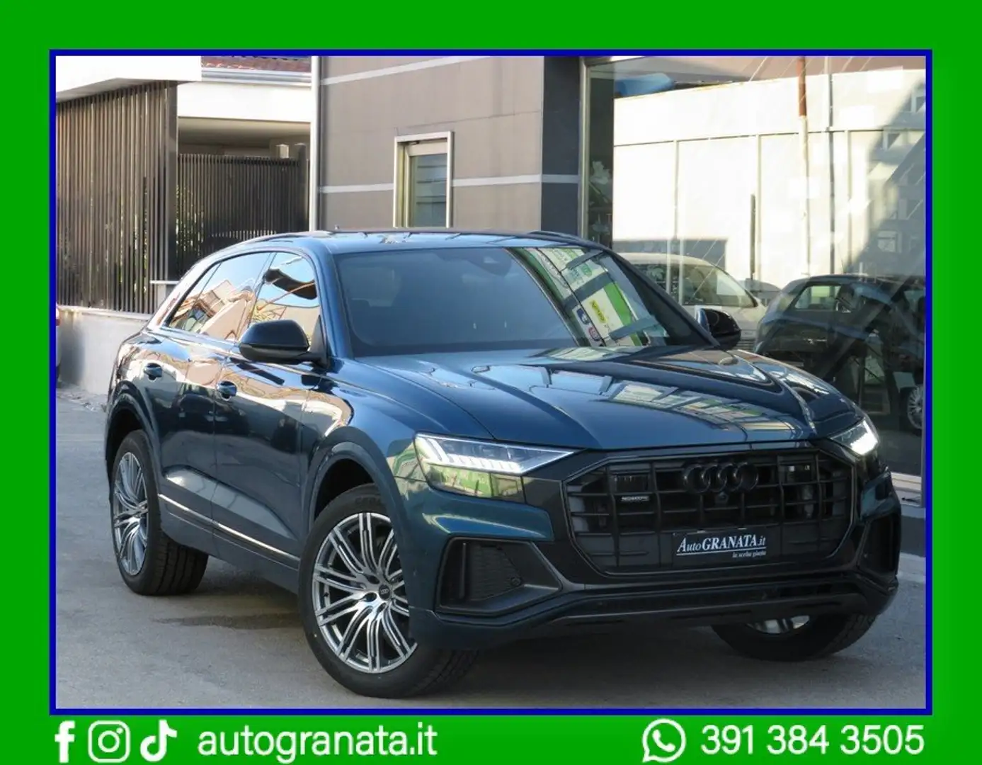 Audi Q8 50 3.0Tdi286cv mhev Sport Quattro S-line Tiptronic Blu/Azzurro - 2