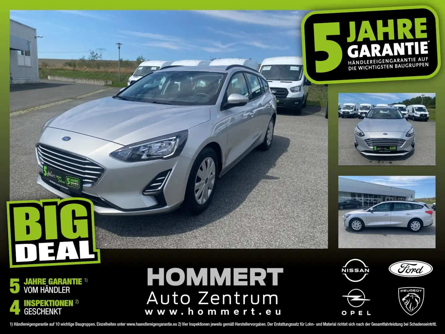 Ford Focus Turnier 1.0 EcoBoost Trend LED+SHZ+SpurH Argento - 1