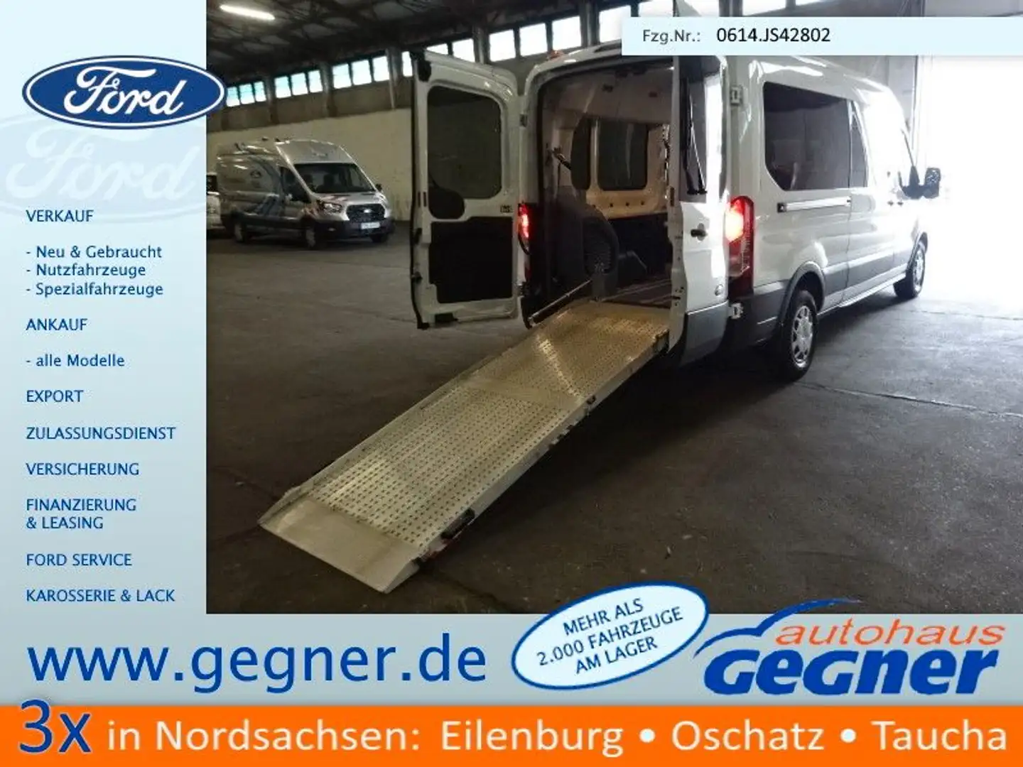 Ford Transit Kombi 350 L3H2 Trend BTW  KMP Flexboden Weiß - 1