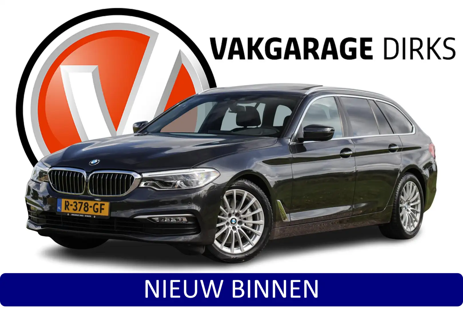 BMW 530 5-serie Touring 530i 252 PK High Executive ✅ Leder Gris - 1