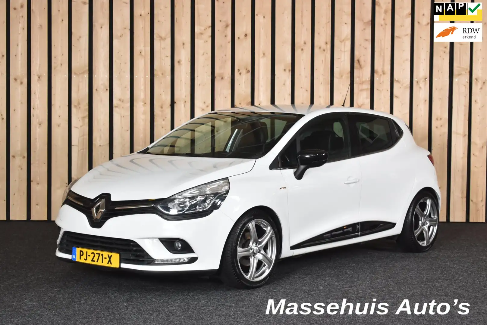 Renault Clio 0.9 TCe Limited Airco Cruise Navi PDC 2e eig. Nwe Weiß - 1