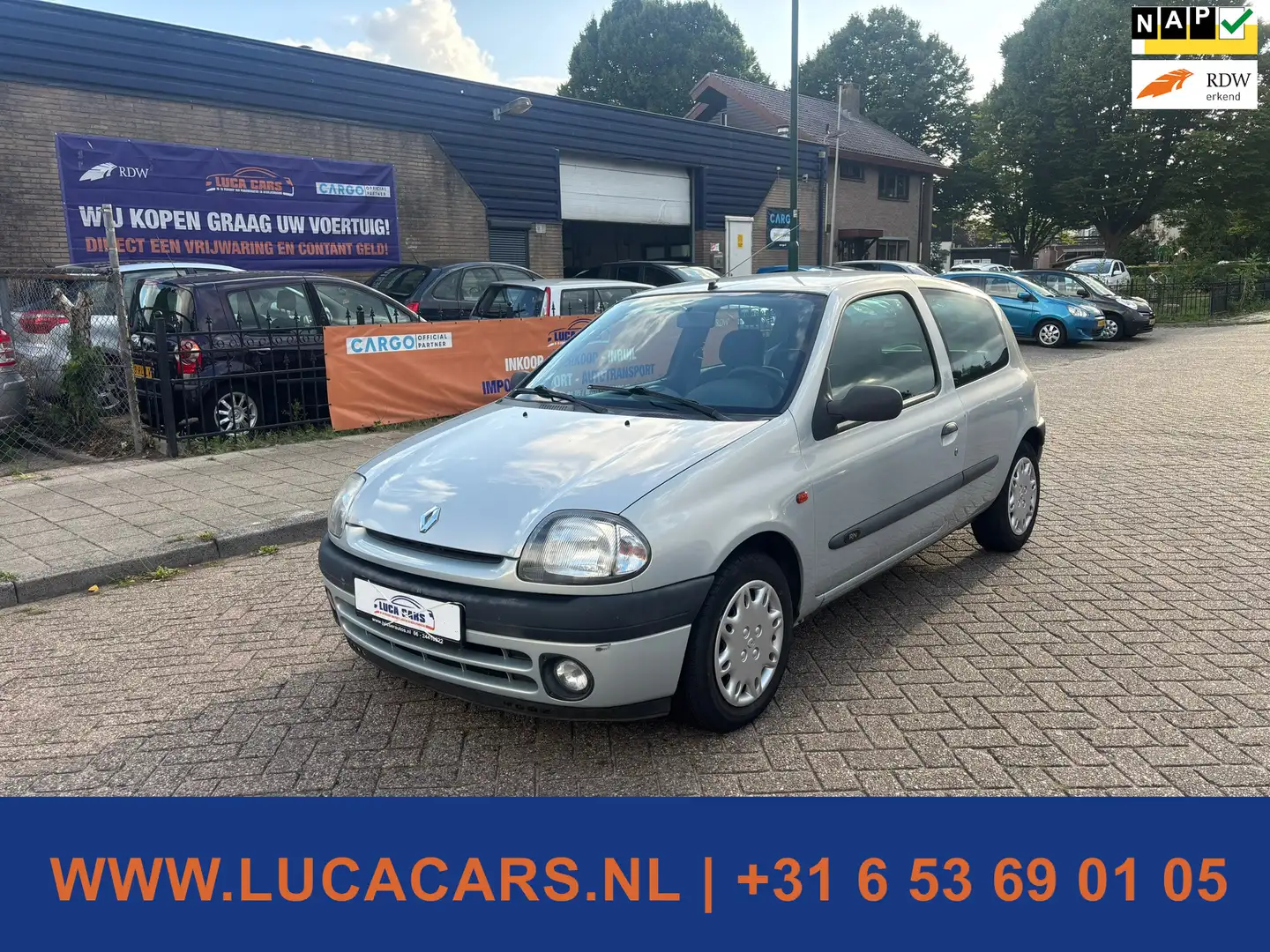 Renault Clio 1.4-16V RN AUTOMAAT + NIEUWE APK! Grijs - 1