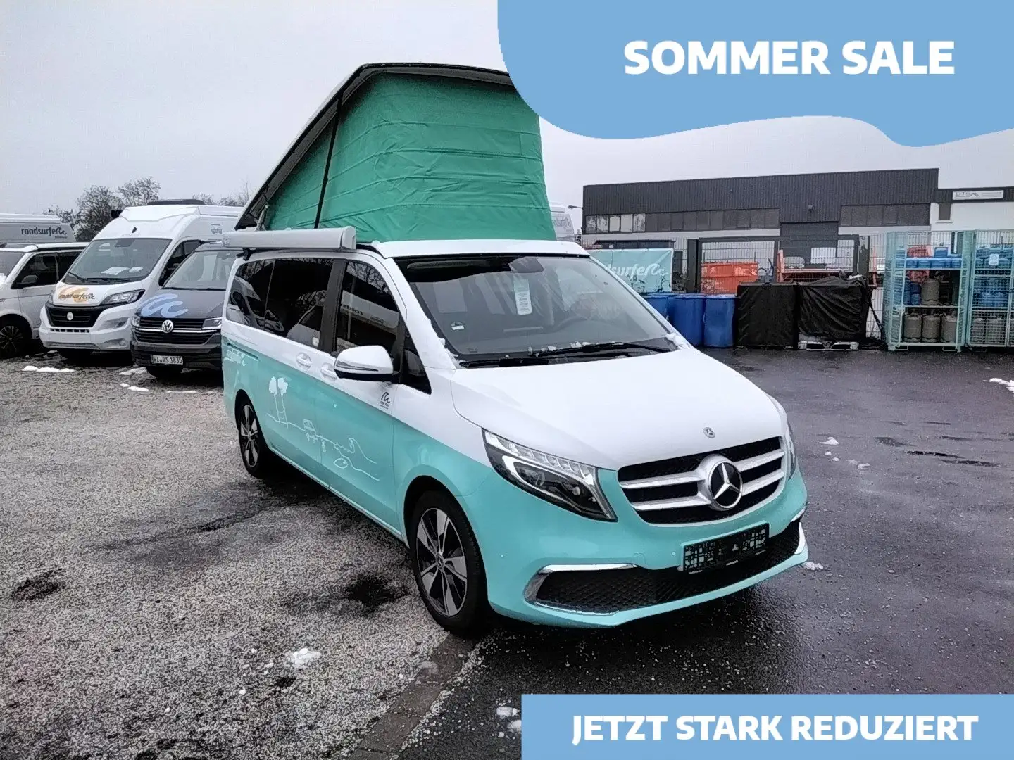 Mercedes-Benz V 220 Marco Polo 220d *AHK *Aufst.D *AUT *Standhzg. *Nav Blanc - 1