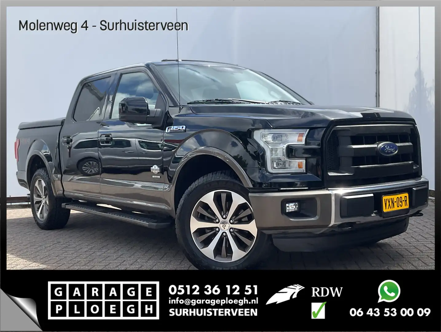 Ford F 150 FORD 3.5 V6 LPG AWD Pano Trekhaak Leder Stoelverw+ Noir - 1