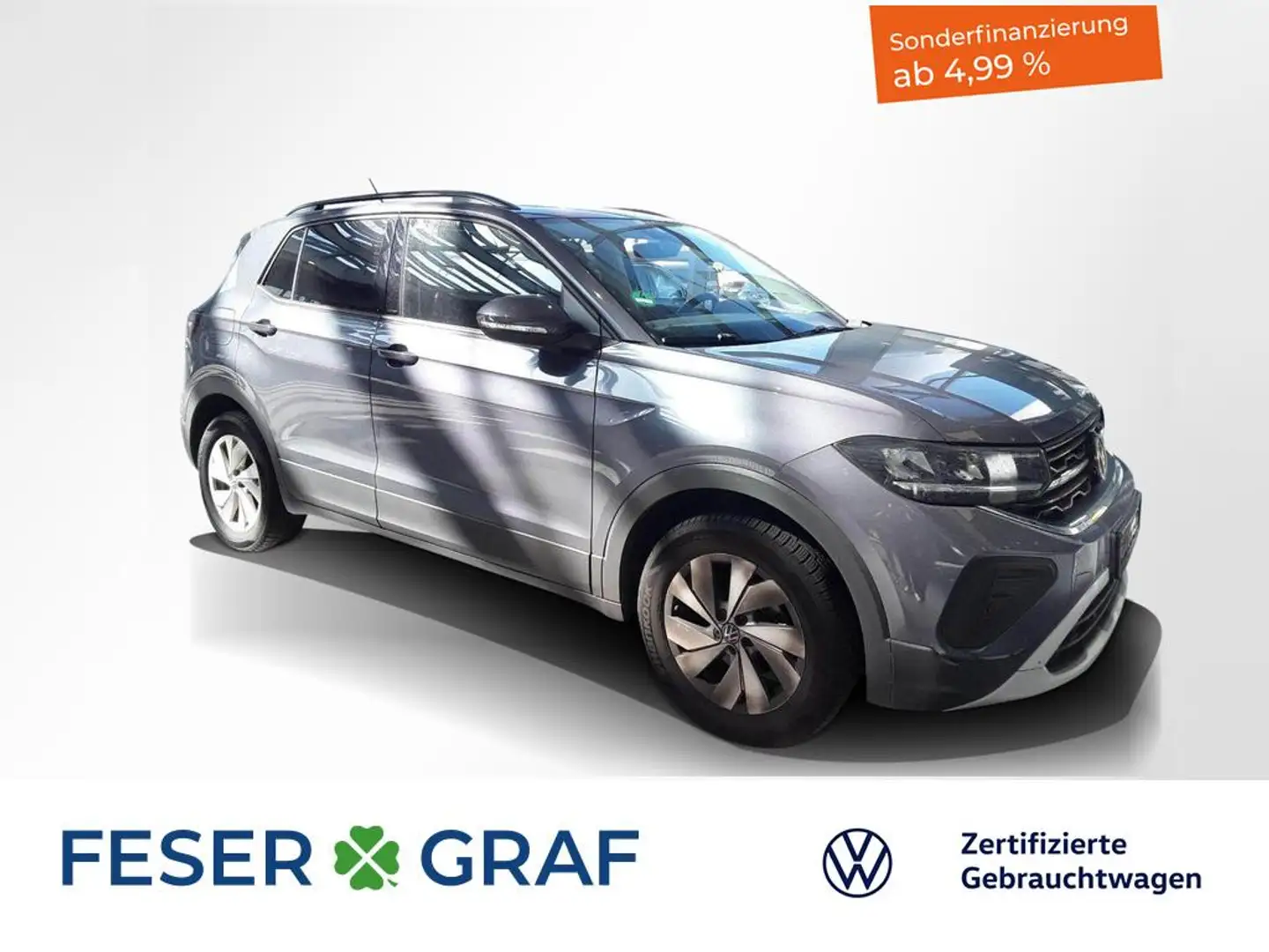 Volkswagen T-Cross 1.0TSI Life LED Rückfahrkamera Navigationssystem Grau - 1