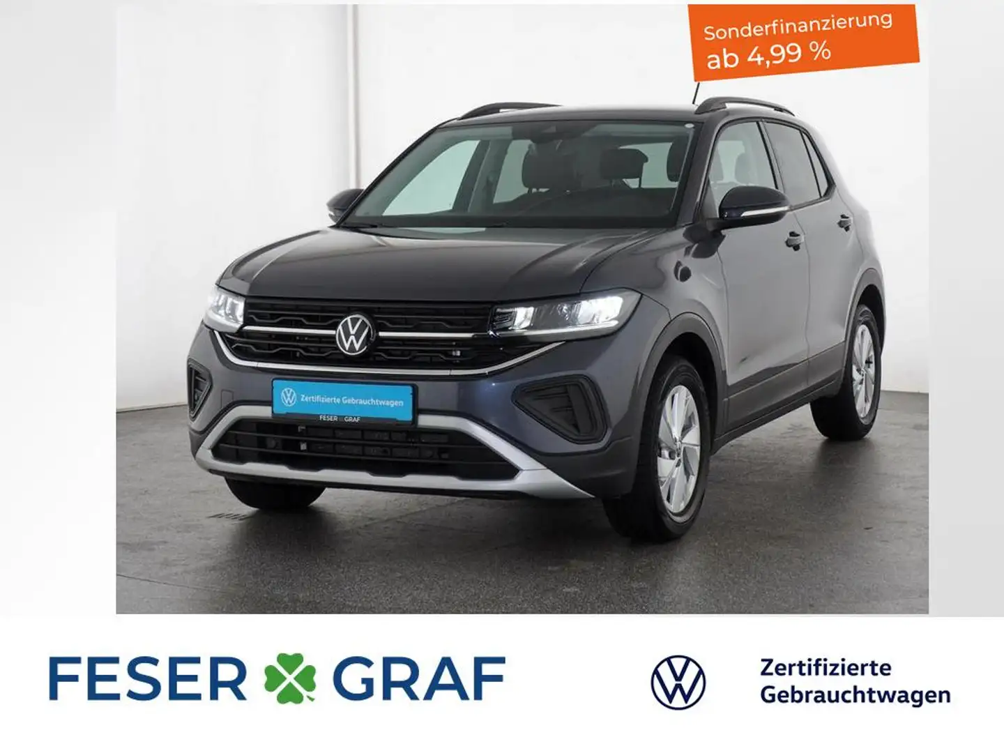 Volkswagen T-Cross 1.0 TSI Life LED Kamera Navi Sitzhzg PDC Grau - 1