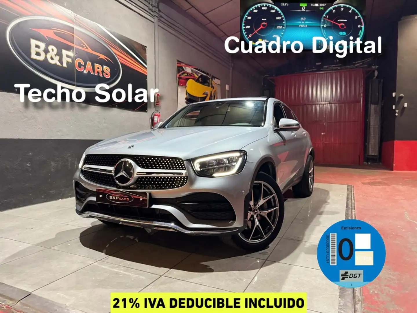 Mercedes-Benz GLC 300 Coupé 300de 4Matic Plateado - 1