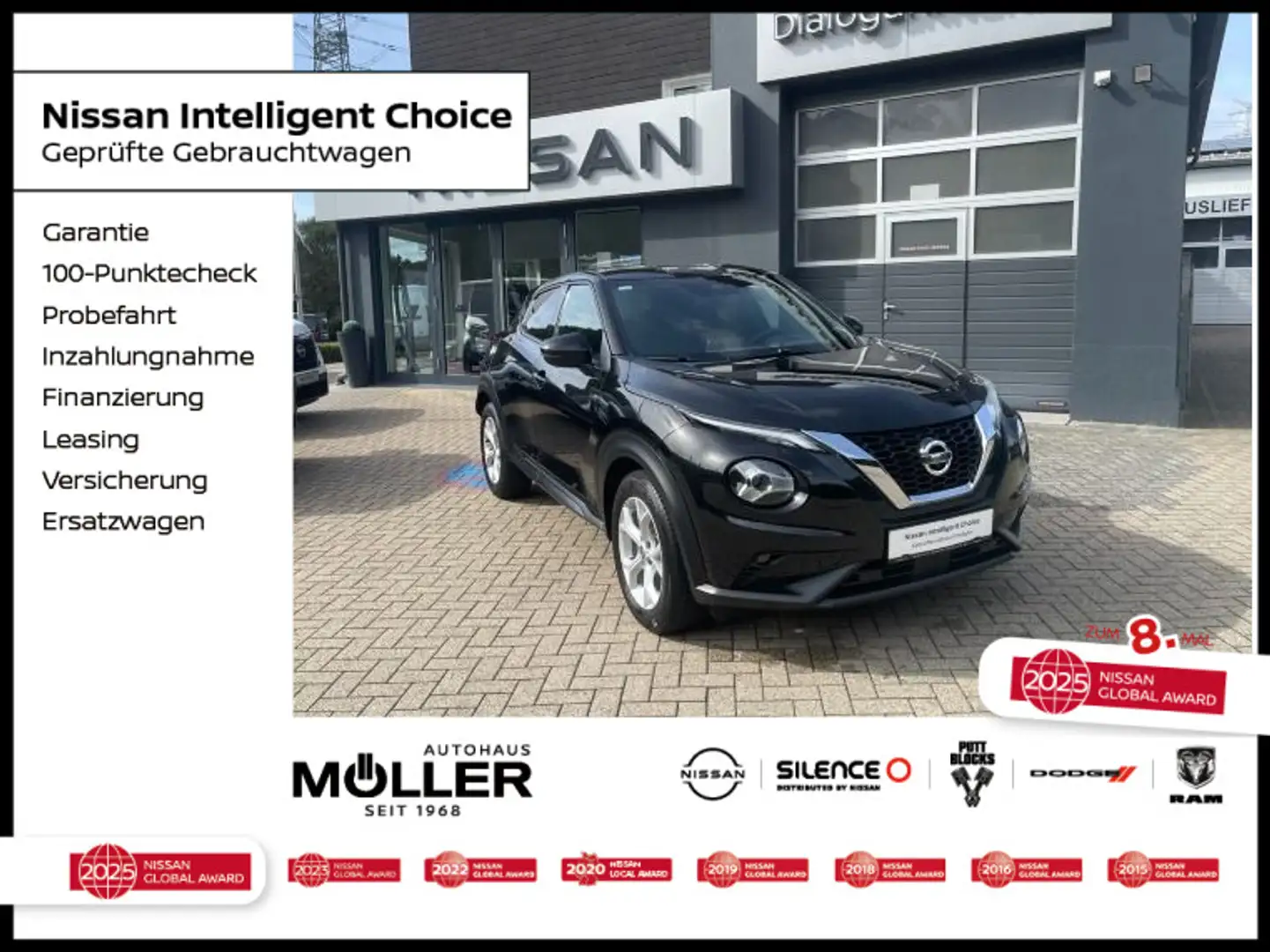 Nissan Juke 1.0 DIG-T N-Connecta Navi AVM-Kamera SH BF Schwarz - 1