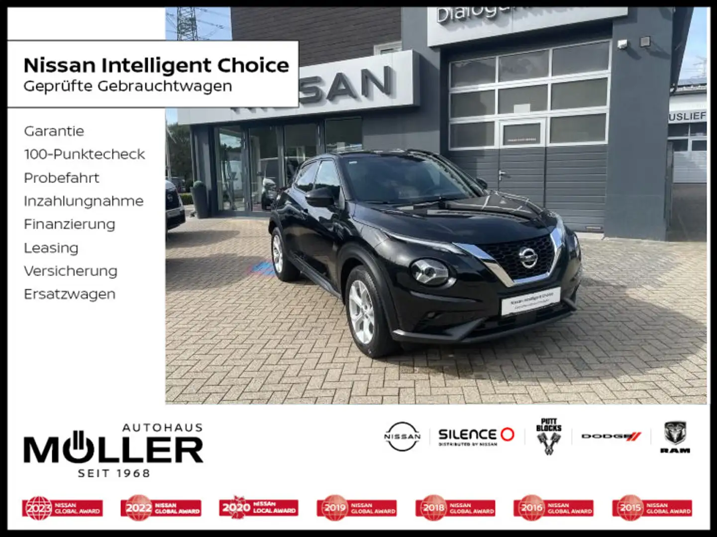 Nissan Juke 1.0 DIG-T N-Connecta Navi AVM-Kamera SH BF Zwart - 1