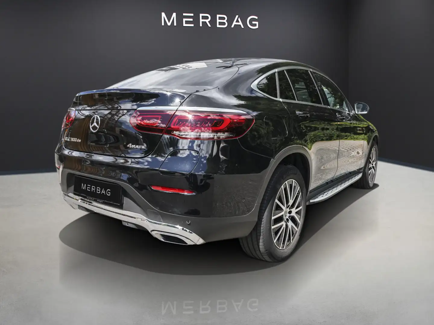 Mercedes-Benz GLC 300 de 4M COUPE EXCLUSIVE MBUX AHK KAMERA Schwarz - 2