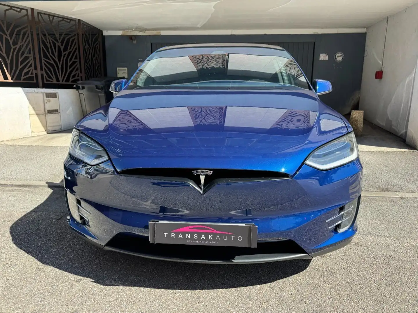 Tesla Model X 90D Dual Motor 525 CV Auto-pilote amélioré Bleu - 2