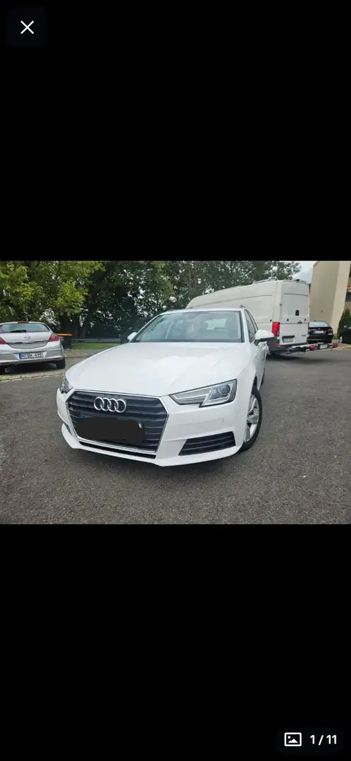 Audi A4 Aut. S tronic. Xenon. el.AHK. Schaltwippen Navi Weiß - 1
