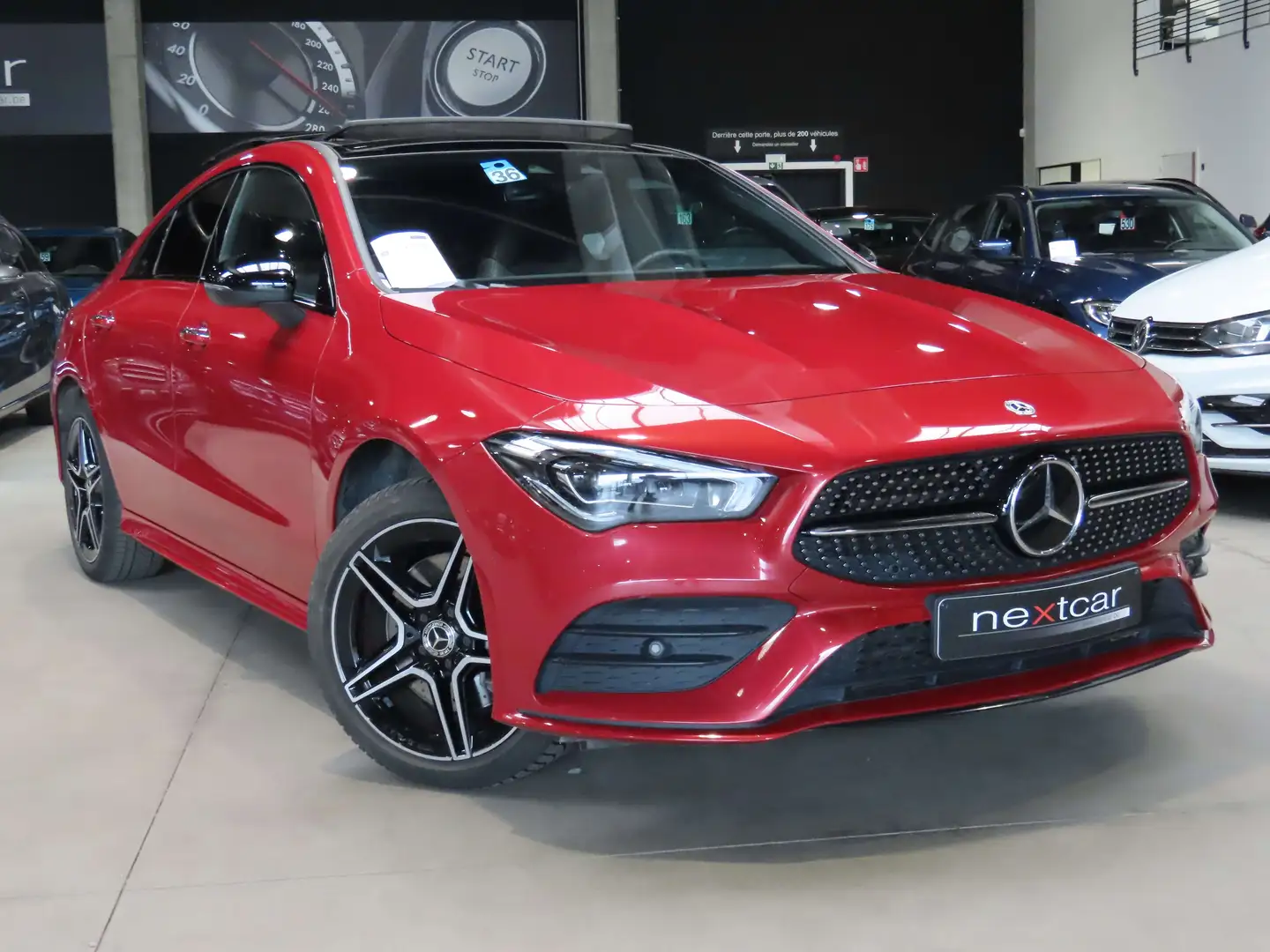 Mercedes-Benz CLA 250 e AMG Line ***NAVI-PANO-CUIR SPORT-FULL LED*** Rouge - 2