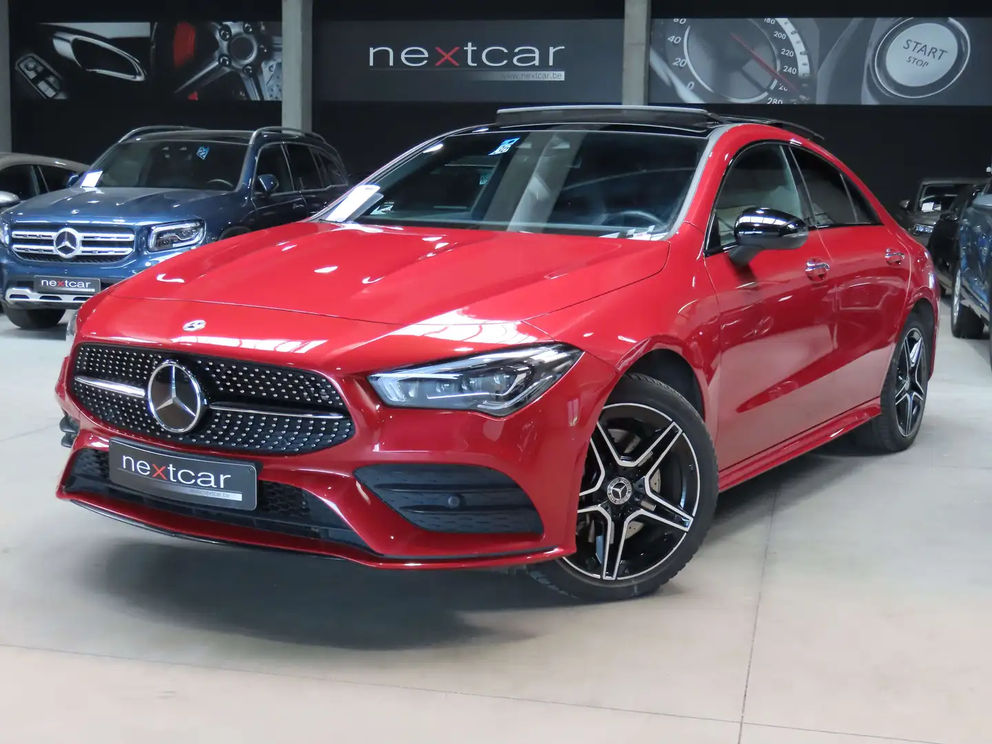 Mercedes-Benz CLA 250 e AMG Line ***NAVI-PANO-CUIR SPORT-FULL LED*** Rouge - 1
