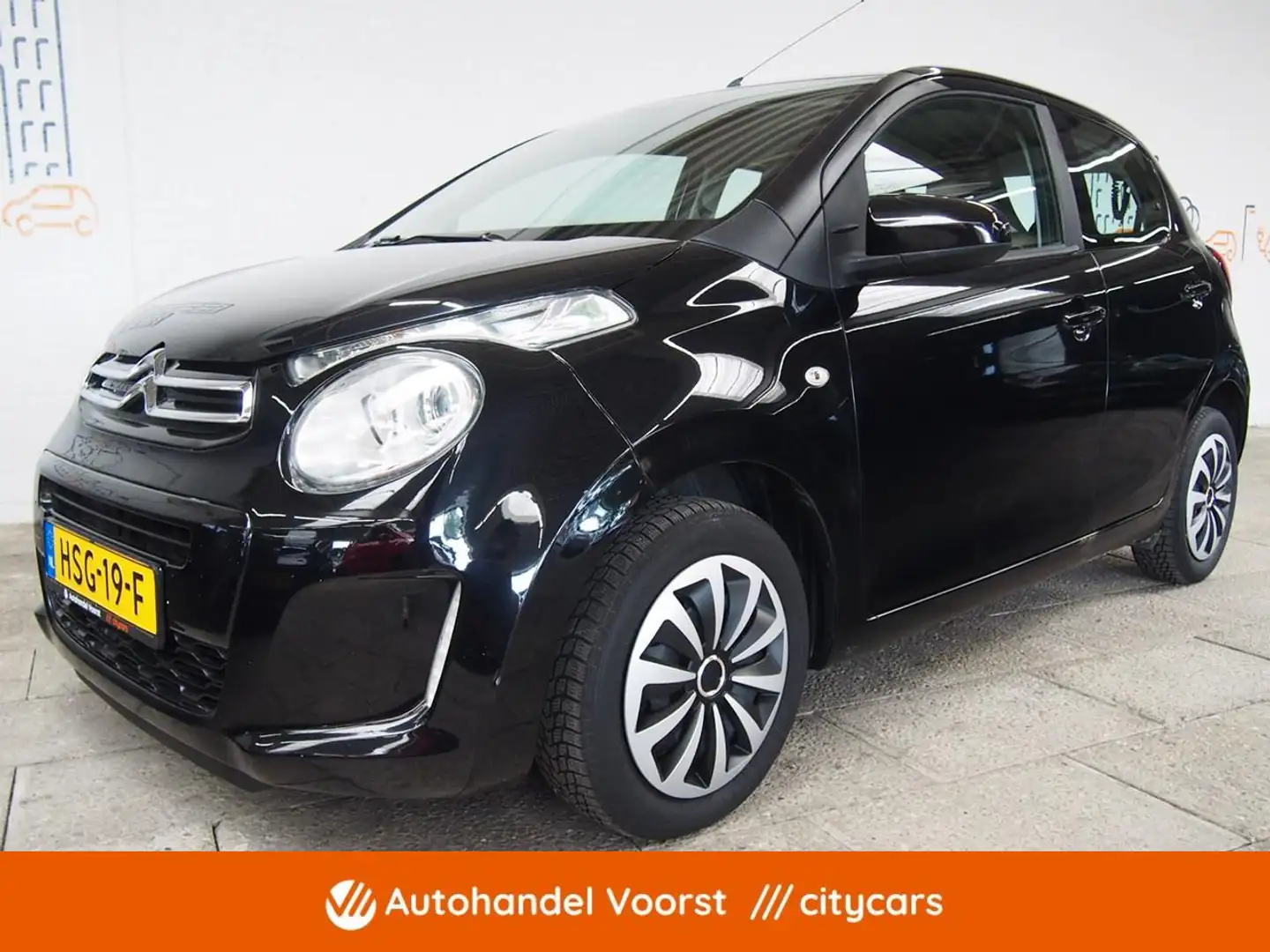 Citroen C1 1.0 e-VTi Feel Airco (APK:Nieuw) Incl.Garantie Zwart - 1