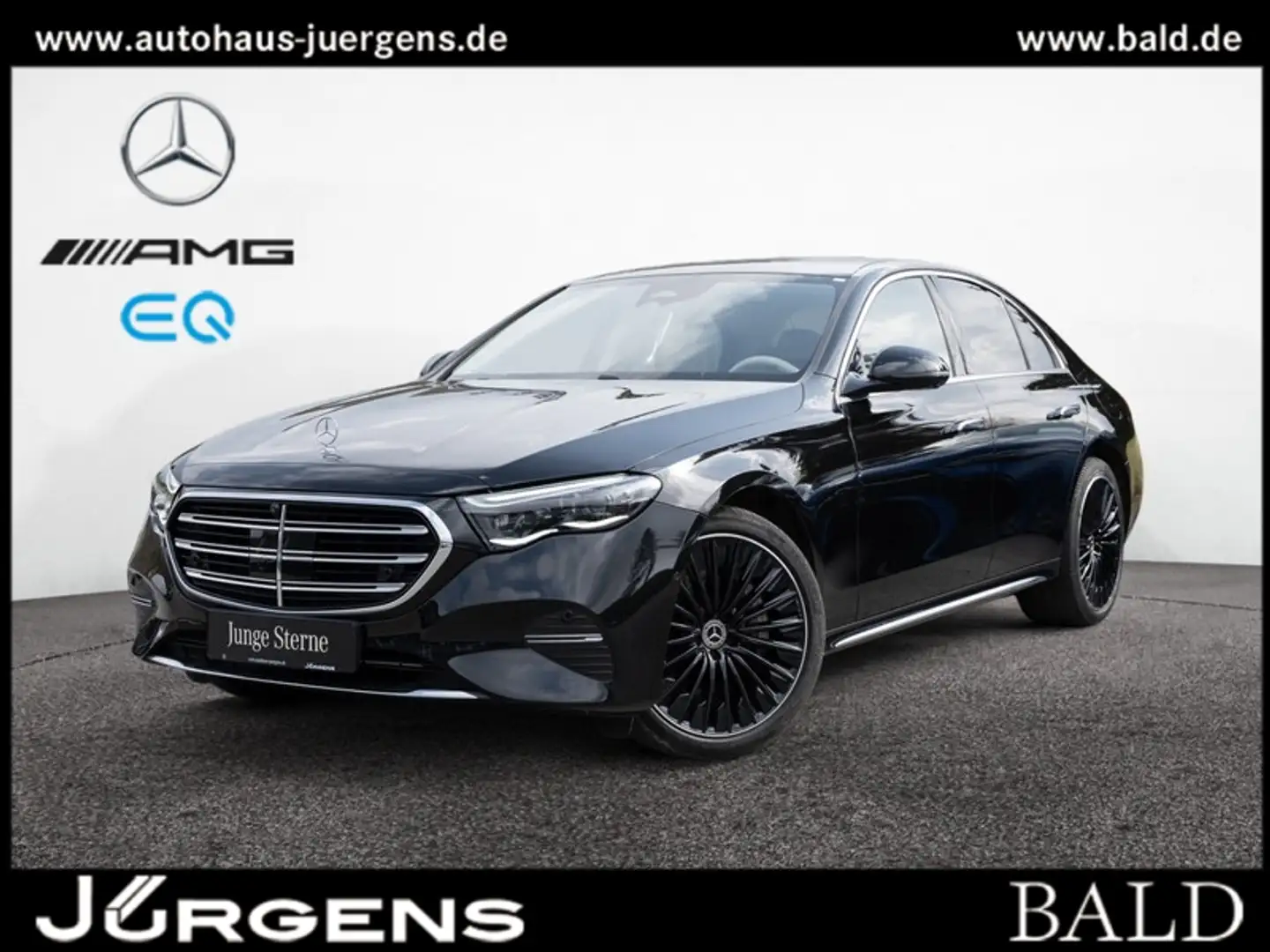 Mercedes-Benz E 300 de Exclusive/Super/Pano/Beige/360/Memo/20" Negro - 1