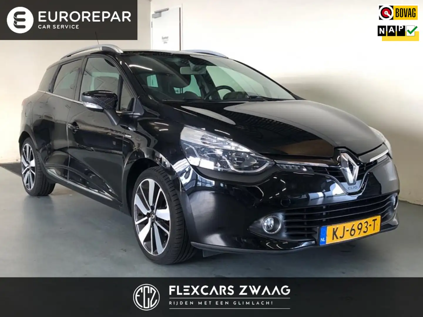 Renault Clio Estate 0.9 TCe Iconic - Leder - Navi - Parkeerhulp Zwart - 1