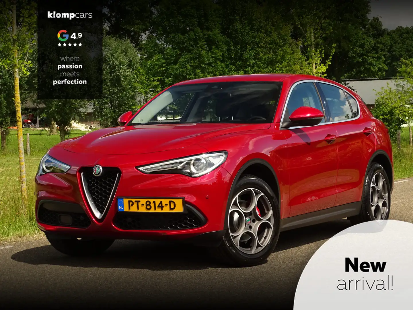 Alfa Romeo Stelvio 2.0 T AWD | Rosso Comp.8C | Trekh. | Flippers | Al Rouge - 1
