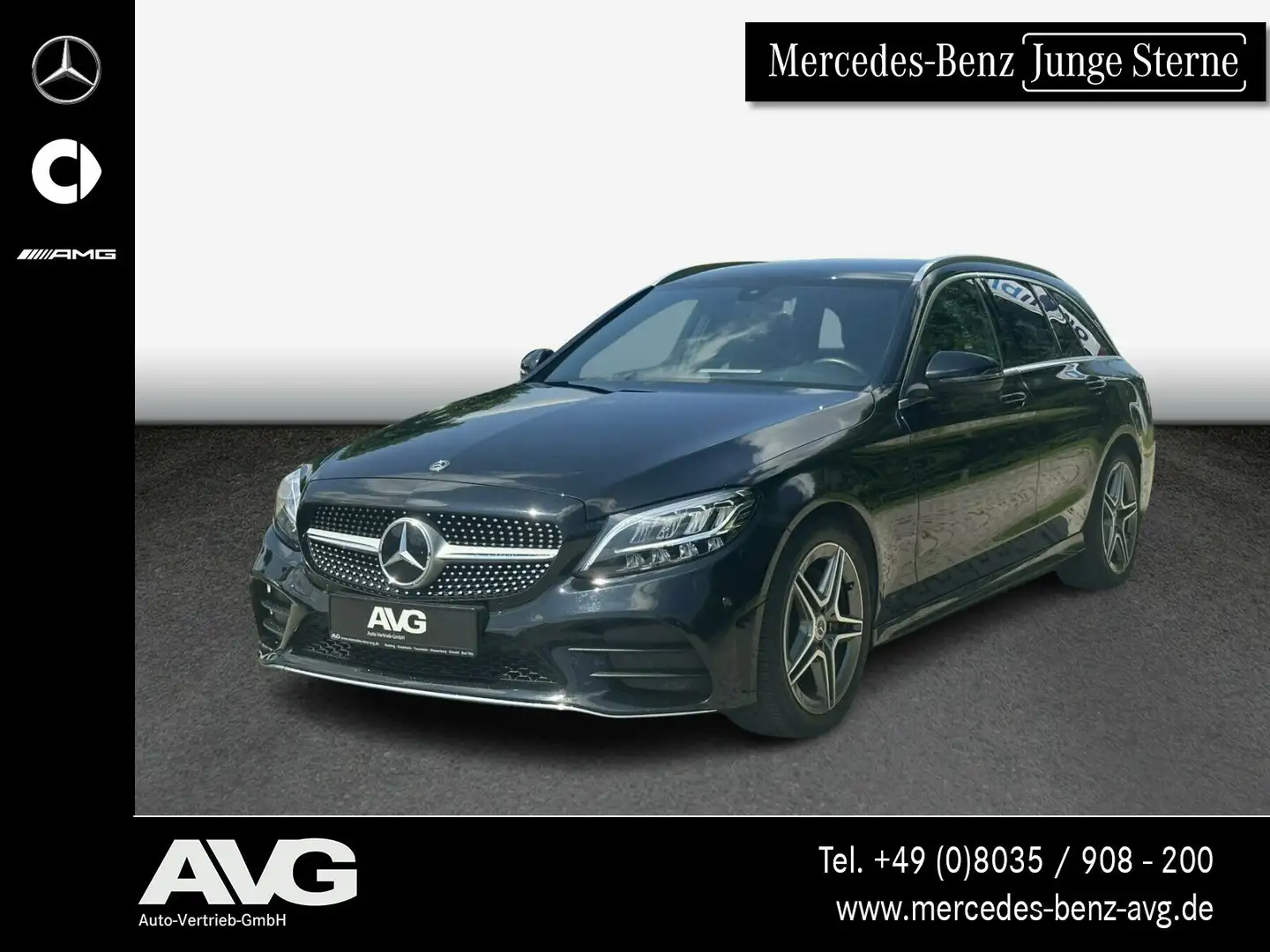 Mercedes-Benz C 200 C 200 T AMG RFK 9G LED DISTR. NAVI PDC EASYPACK Schwarz - 1