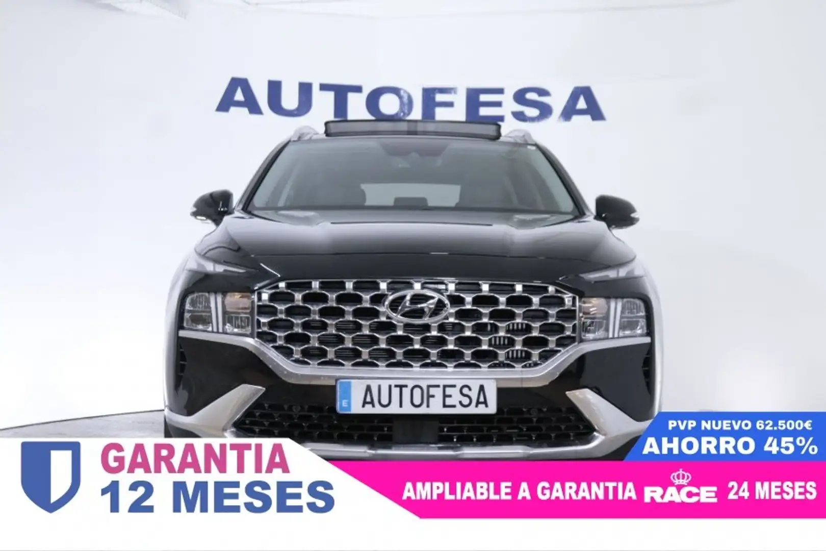 Hyundai SANTA FE 1.6 PHEV TECNO AUTO 265CV 4x4 7 PLAZAS 5P #CUERO, Negro - 2