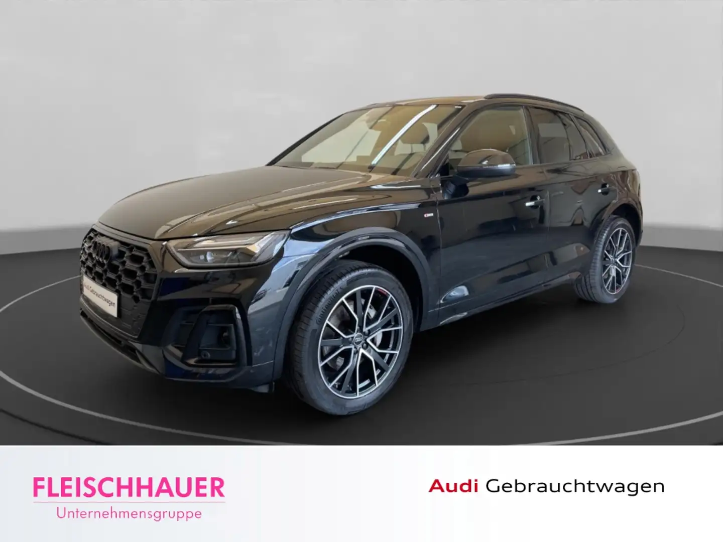 Audi Q5 50 TFSI e quattro S line AHK-klappbar Navi Leder D Schwarz - 1