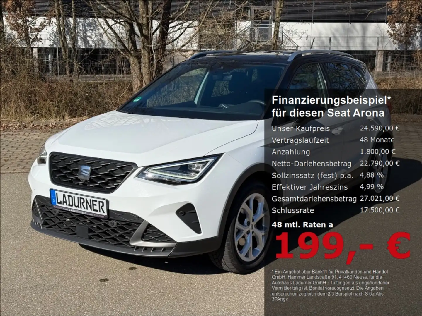 SEAT Arona FR 1.0TSI DSG *Navi+XL Assist.Paket+KESSY Blanco - 1
