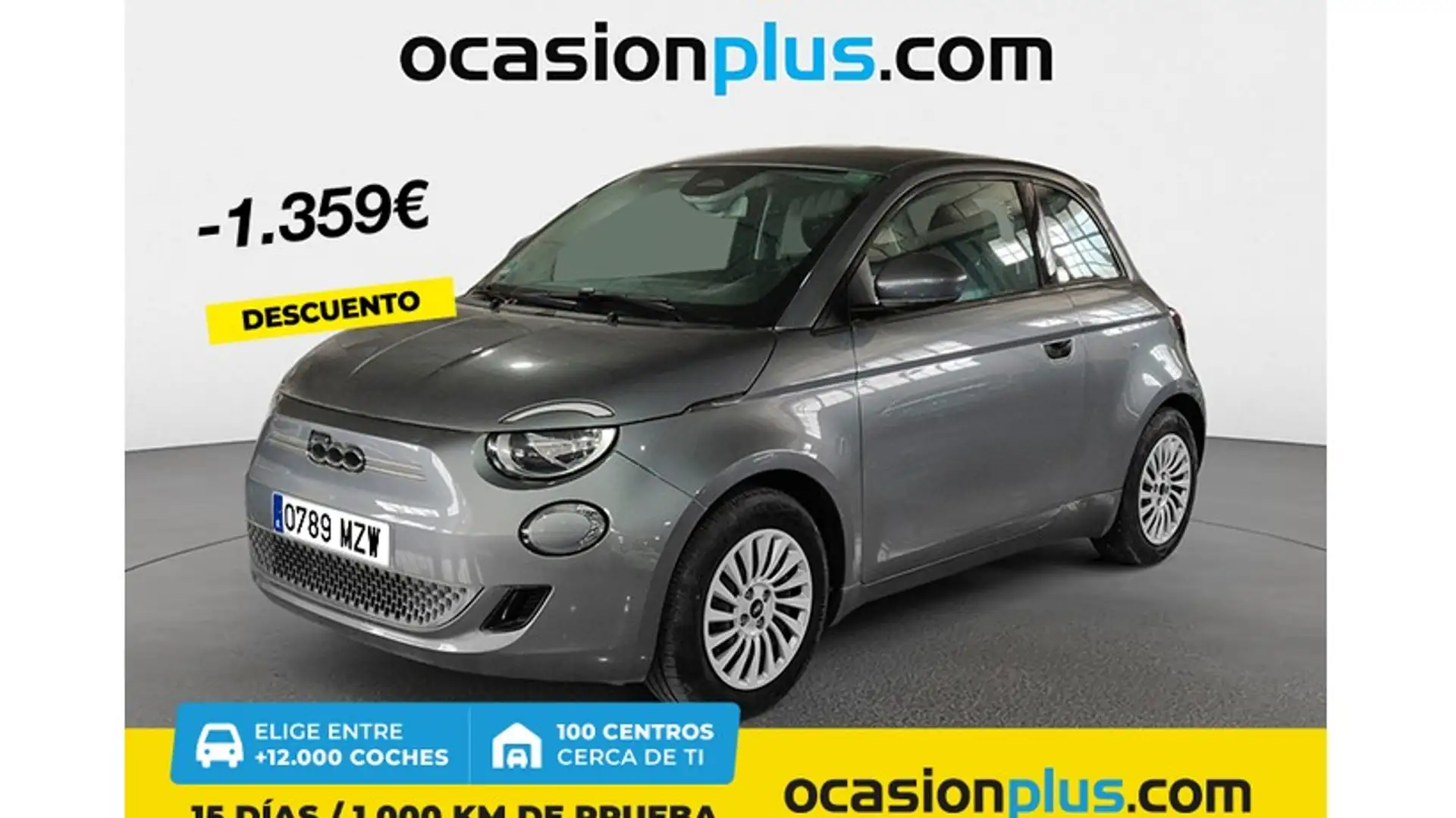 Fiat 500e 70Kw Action Gris - 1