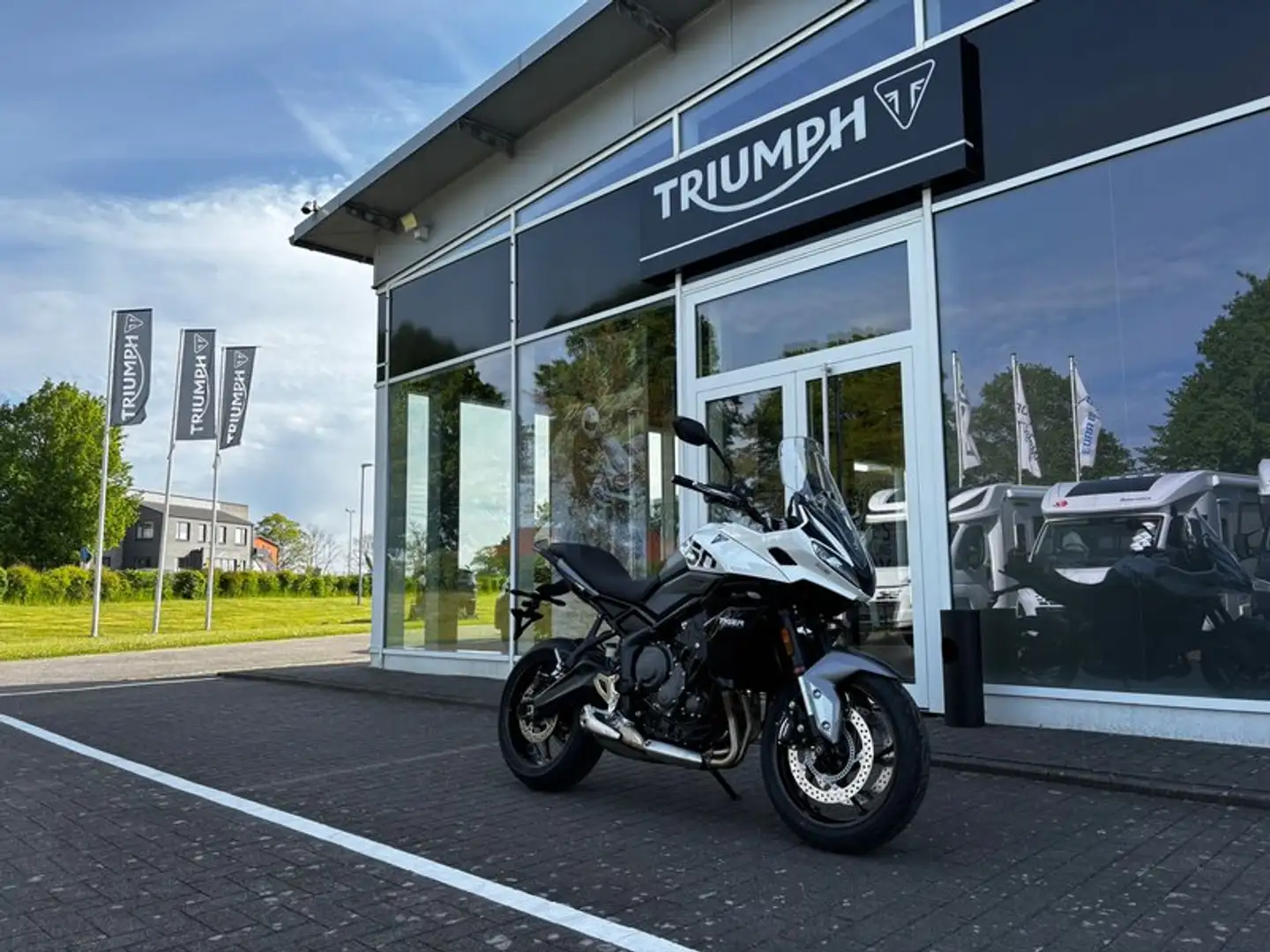 Triumph Tiger Sport 660 Quickshifter+Kurven-ABS Bílá - 1