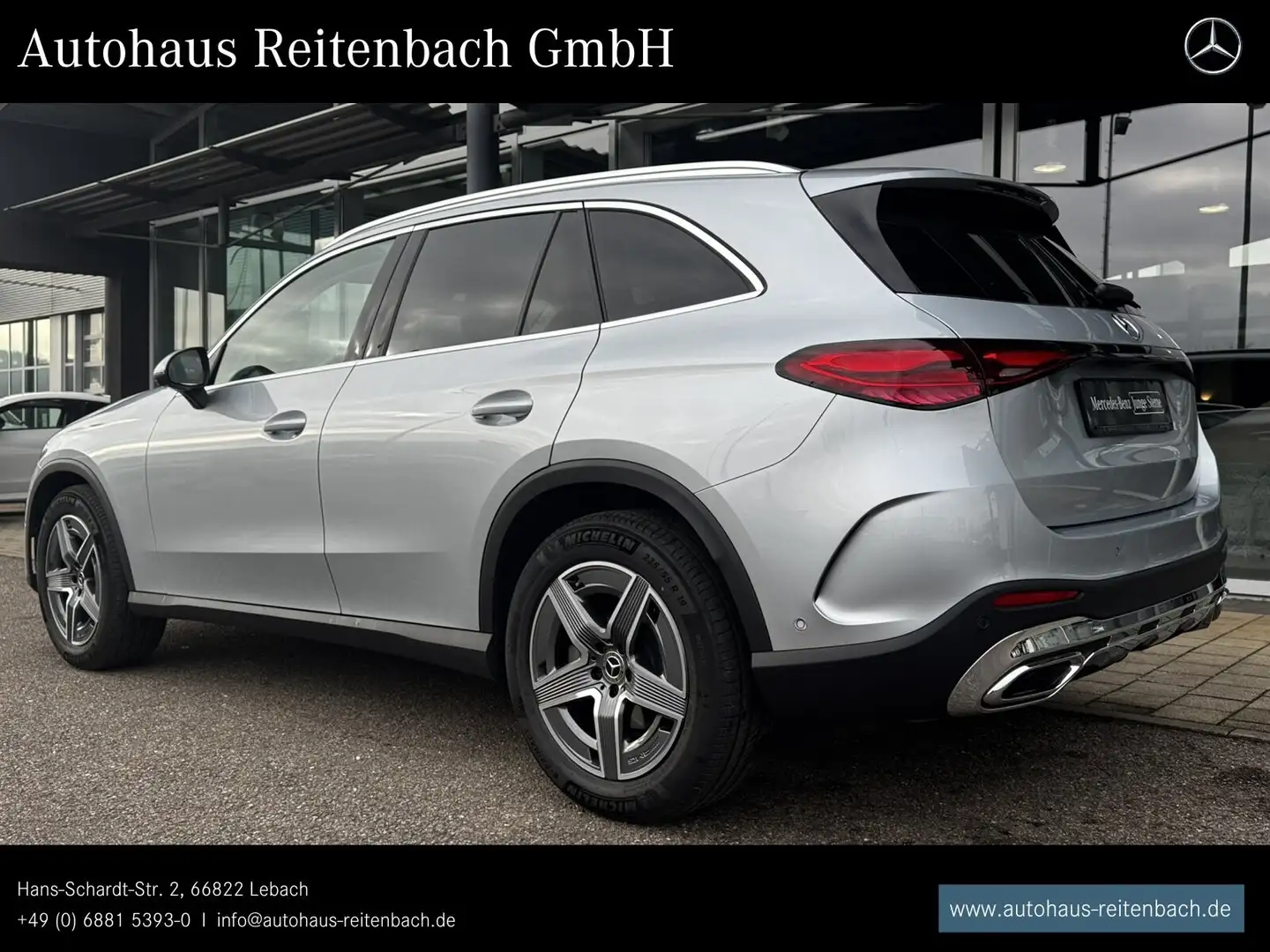 Mercedes-Benz GLC 200 GLC200 4M AMG+AHK+DISTR TOTW+360°+EASYP+LED+MEMO Argent - 2