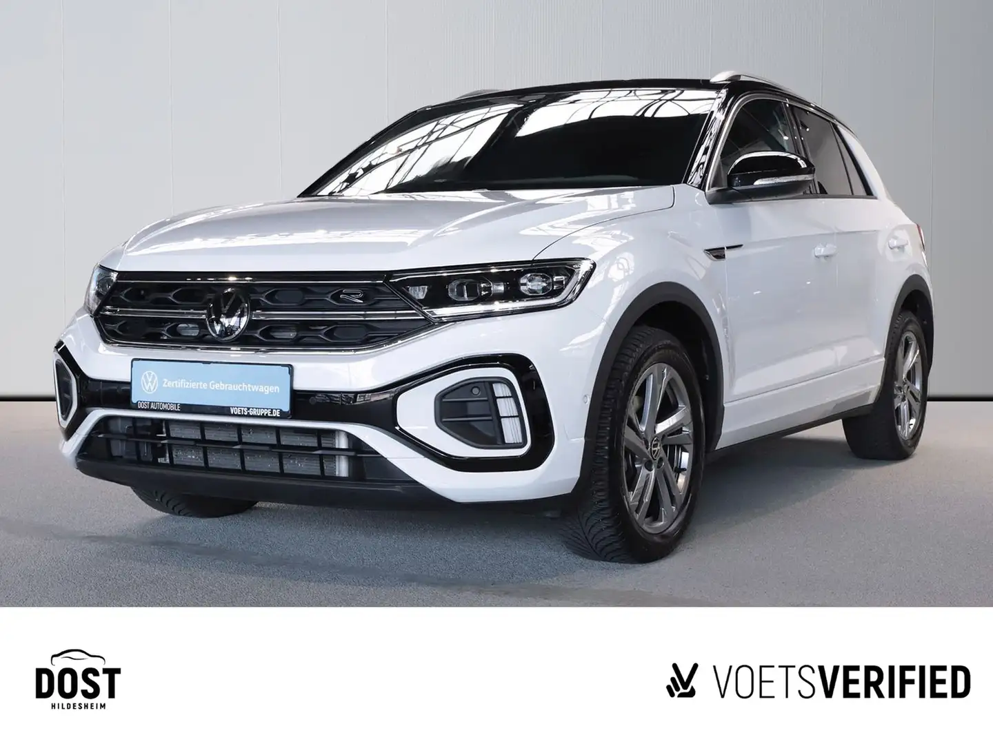 Volkswagen T-Roc 1.5 TSI R-Line DSG ACC+LED+NAVI+SHZ+KAMERA Weiß - 1