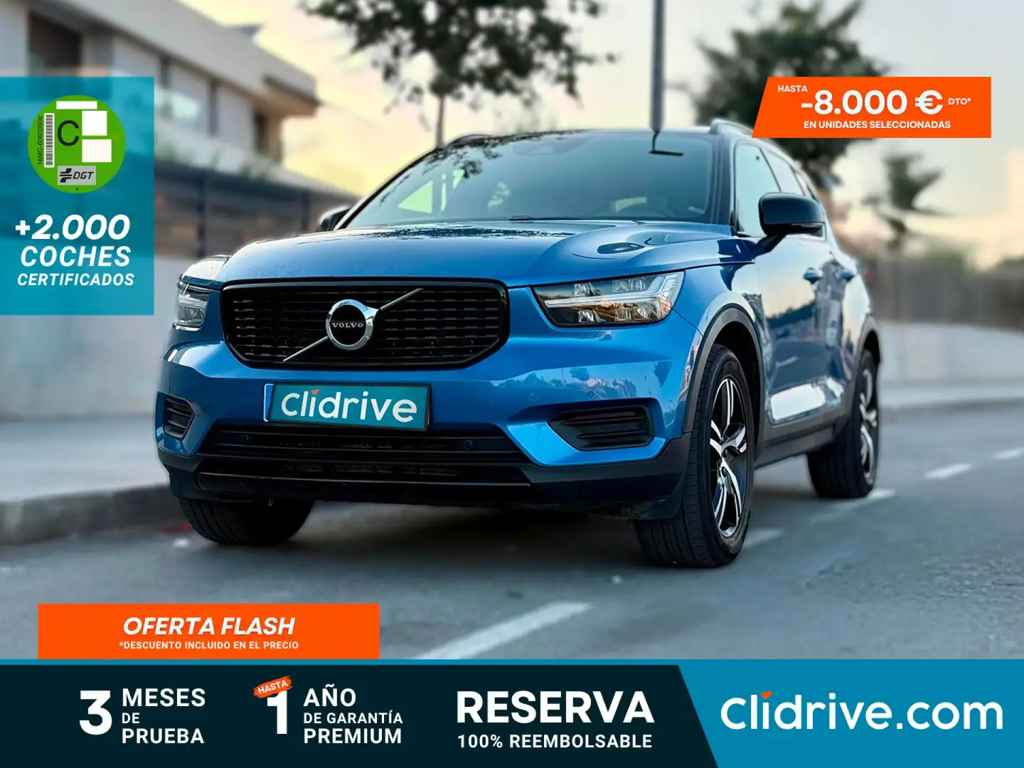 Volvo XC40 B4 R-Design AWD Aut. Bleu - 1