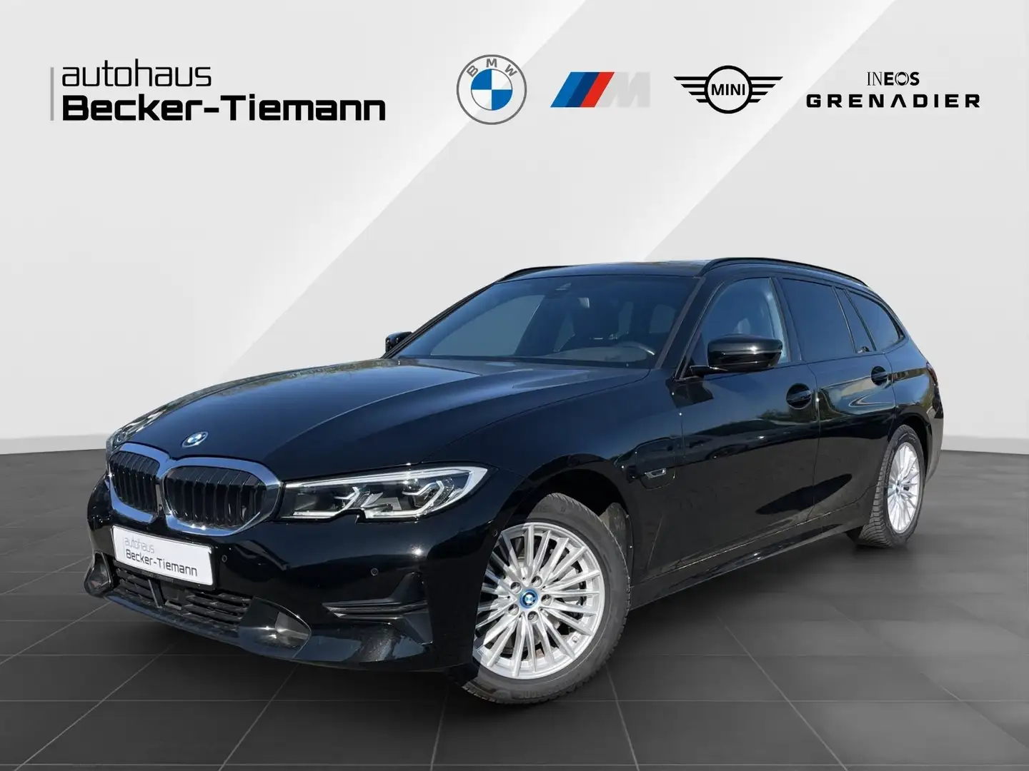BMW 330 e Touring A,AHK,Laser,HuD,Komfortzugang,DA,PA+,HiF Negro - 1