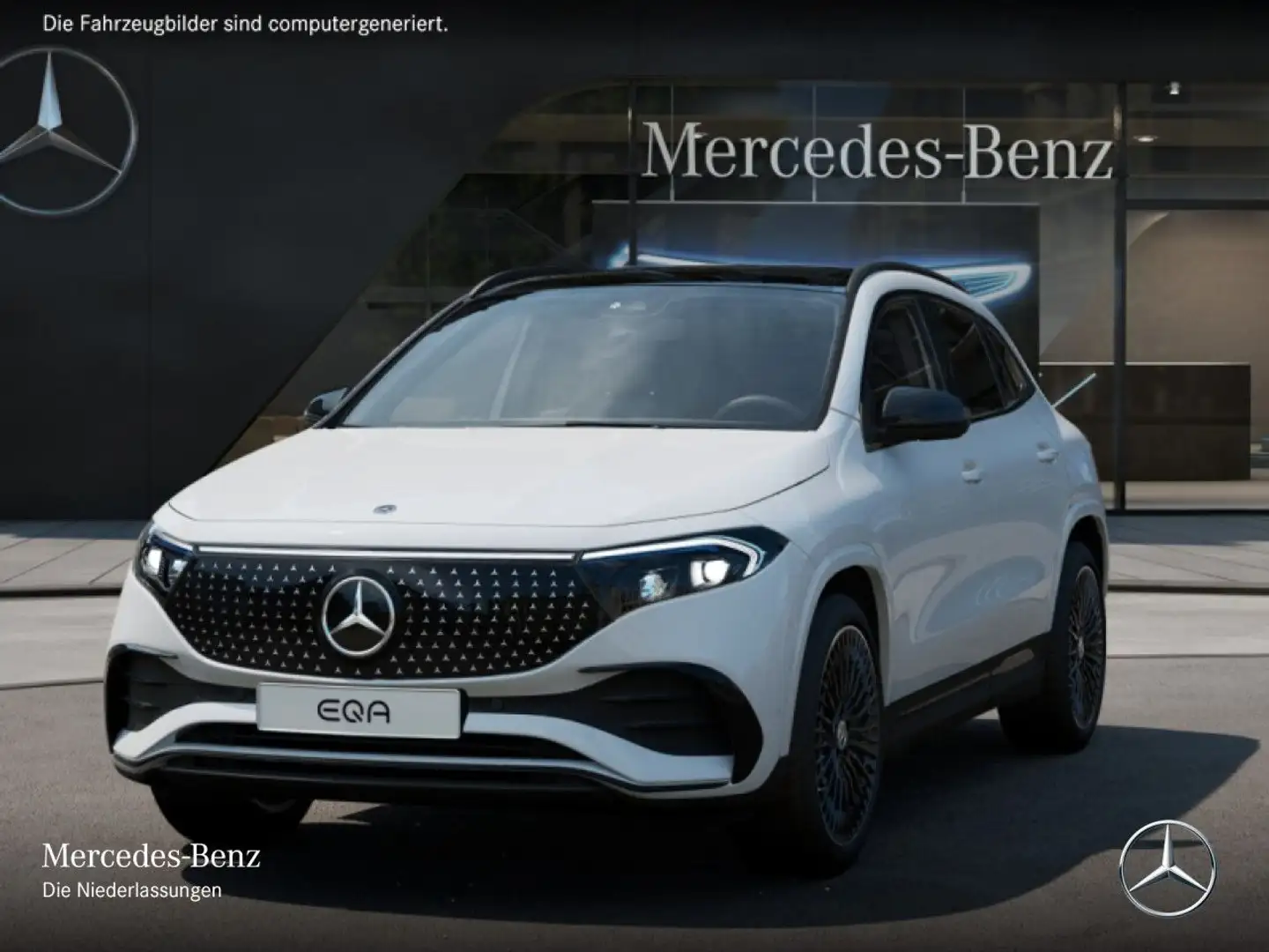 Mercedes-Benz EQA 250 AMG+NIGHT+ADVANCED+AHK+PANO+KAMERA+MEMORY Weiß - 2