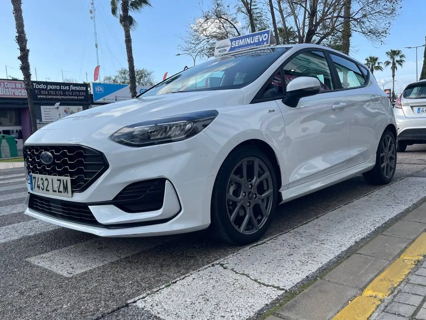 Ford Fiesta 1.0 EcoBoost MHEV 92kW(125CV)   5p ST-Line Blanco - 1