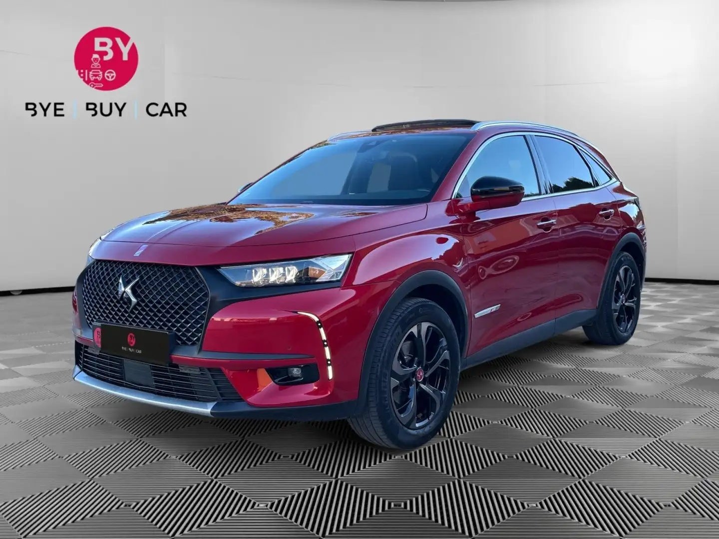 DS Automobiles DS 7 Crossback Performance Line - 1.6 - 225 - BV EAT8 - Garantie 12 mois Červená - 1
